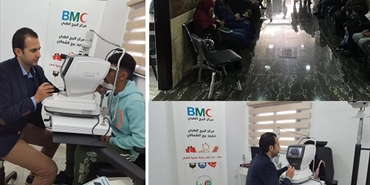 يوم طبي مجاني لمرضى العيون في مخيم البرج الشمالي