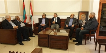 المؤتمر الشعبي لفلسطينيي الخارج يزور النائب اللبناني د. أسامة سعد