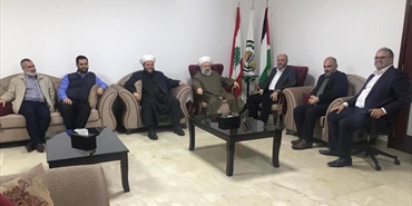 عبد الهادي يستقبل الشيخ حمود في بيروت.. ويبحث معه تطورات قضية فلسطين