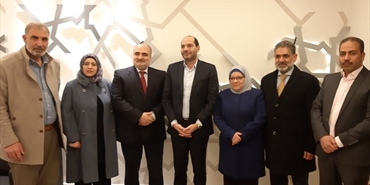 نقابيون ومهنيون فلسطينييون يلتقي معالي وزير الدولة لشؤون التجارة الخارجية و وزير النازحين في الجمهورية اللبنانية