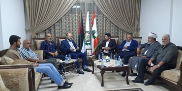بركة يستقبل وفداً من حركة أنصار الله الفلسطينية في بيروت