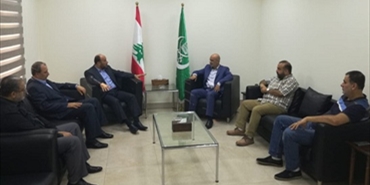 الجماعة الاسلامية تستقبل وفد حركة حماس في صيدا