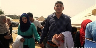 حب من وسط النار.. قصة زواج «عز وهديل» بمسيرات العودة