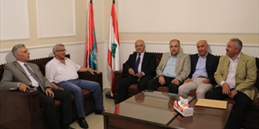 سعد استقبل وفدا من قوى التحالف الفلسطيني وآخر من حركة أنصار الله