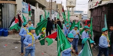 مسيرة كشفية في “الجليل” في ذكرى انطلاقة حماس