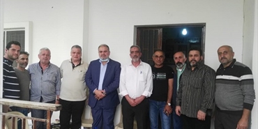 حماس تزور درب السيم بحضور فعاليات من البلدة