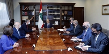 عون يبحث مع لازاريني أوضاع المخيمات الفلسطينية