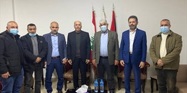 عبد الهادي يستقبل وفود فلسطينية ولبنانية مهنئة بسلامته