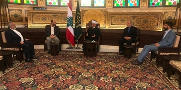 حماس تبحث مع مفتي الجمهورية اللبنانية تطورات القضية الفلسطينية وأوضاع اللاجئين الفلسطينيين في لبنان