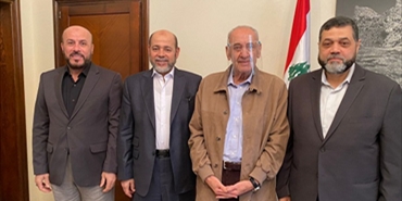 حماس تلتقي رئيس مجلس النواب اللبناني نبيه بري وتبحث معه تطورات القضية الفلسطينية