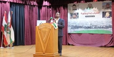 حمّاد يدعو الشباب الفلسطيني في مخيمات اللجوء إلى ابتكار ما أمكن من وسائل لمقاومة الاحتلال