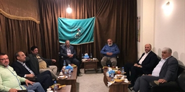 أنصار الله تستقبل وفداً من التحالف الفلسطيني في مقر الامانة العامة في مخيم المية ومية