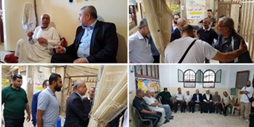 وزير الأوقاف الفلسطيني السابق يتفقد مخيم شاتيلا في بيروت