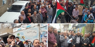 مسيرة تضامنية مع القدس تجوب شوارع مخيم البرج الشمالي