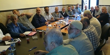 القيادة السياسية للقوى الوطنية والإسلامية في منطقة صيدا تلتقي وفد هيئة علماء فلسطين في الخارج