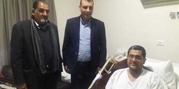العميد اللينو يزور محمد حمدان للإطمئنان على صحته
