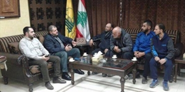 حزب الله استقبل لجنة حي الطيرة في مخيم عين الحلوة