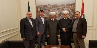 مفتي الجمهورية اللبنانية يلتقي وفد منتدى الأعمال اللبناني الفلسطيني بحضور رئيس صندوق الخير