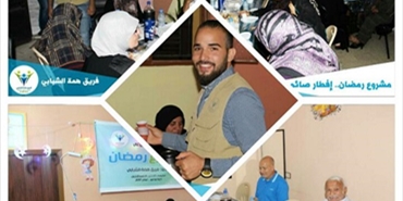بدعم من الجمعية الإنسانية.. «فريق همة» ينظم إفطارا لكبار السن في مخيم البص