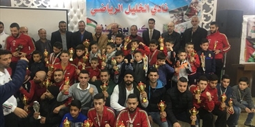 حماس والمؤسسة الفلسطينية للشباب والرياضة تكرمان "نادي الخليل/البداوي" أبطال كأس فلسطين في لعبة الكيك بوكسنج