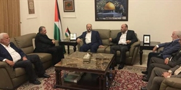 حماس تلتقي في سفارة دولة فلسطين قيادة حركة فتح في لبنان