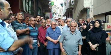 اعتصام في مخيم عين الحلوة احتجاجا على اغتيال هيثم السعدي