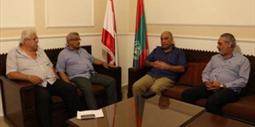 سعد بحث مع قائد القوة الأمنية المشتركة "بسام السعد" أوضاع مخيم عين الحلوة