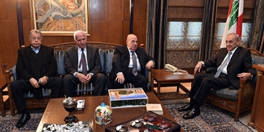 برّي استقبل وفداً من "المجلس الوطني الفلسطيني"