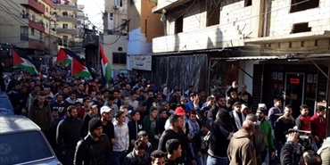 تظاهرة حاشدة في "البداوي" دعماً للقدس