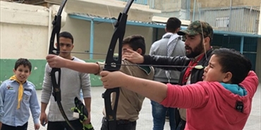 مجموعة الخليل الكشفية تنظم نشاطاً لأفرادها احتجاجاً على القرار الاميركي بالاعتراف بالقدس عاصمة للإحتلال