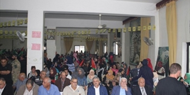 مهرجان سياسي في ذكرى الشهيد عرفات بمخيم الرشيدية