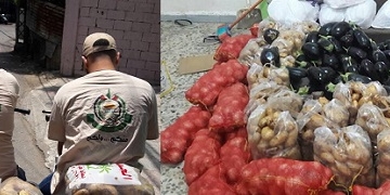 القسم الاجتماعي لحركة حماس في مخيم البص يطلع حملة "بادر إلى الخير"