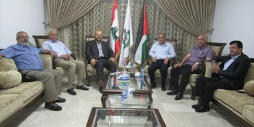 بــركــة يـسـتـقــبل الــجــيــبــاوي.. حماس وأمل تؤكدان على حماية السلم الأهلي في لبنان والمخيمات