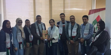 «انتماء» تستقبل وفداً من قناة فلسطين
