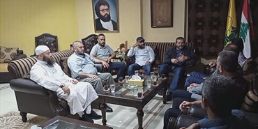 حزب الله إستقبل وفد عصبة الأنصار الإسلامية وعرض معه الأوضاع في مخيم عين الحلوة