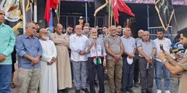 وقفة تضامنية في مخيم نهر البارد دعماً لغزة ورفضاً لإبادة وتجويع أهلها