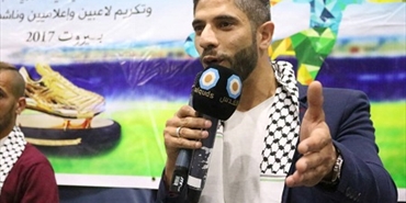 مصطفى حلاق الفائز بجائزة "جمال الخطيب للحذاء الذهبي" يهنئ المؤسسة الفلسطينية للشباب والرياضة بنجاح المهرجان السنوي الرابع