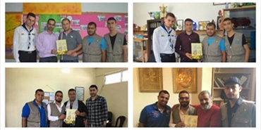 الرابطة الإسلامية وكشافة الإسراء تنطمان جولة تكريمية لعدد من الجمعيات والمؤسسات في مخيم الرشيدية