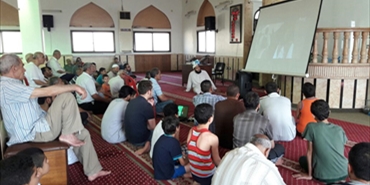 محاضرة دعوية في مخيم الرشيدية بعنوان "رمضان شهر الانتصارات"