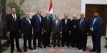 الرئيس عون يستقبل وفداً من مؤسسة القدس الدولية