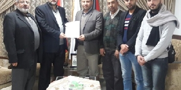 "ثابت" تبحث مع ممثل حركة حماس في لبنان أوضاع اللاجئين الفلسطينيين