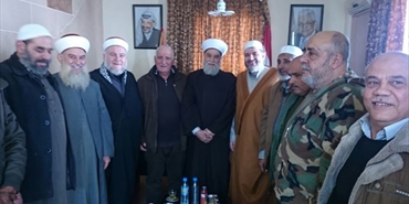 أبو عرب عرض مع وفد رابطة العلماء المسلمين أوضاع المخيمات