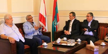 سعد بحث مع وفد من الأونروا اوضاع اللاجئين الفلسطينيين