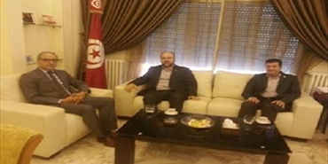 بركة عرض مع سفير تونس أوضاع المخيمات الفلسطينية