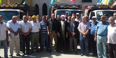 حزب الله يقدم مساعدات غذائية للنازحين الفلسطينيين من سوريا