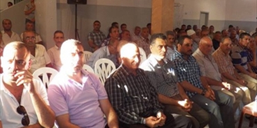 مهرجان سياسي لجبهة النضال الشعبي الفلسطيني في مخيم البص