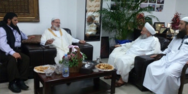 الشيخ ماهر حمود يستقبل وفد من القوى الاسلامية في مخيم عين الحلوة‎