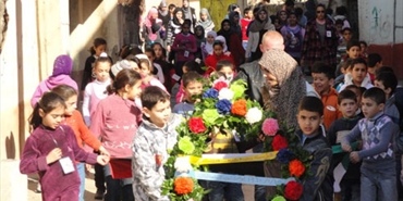 مركز بيت اطفال الصمود مخيم الرشيدية يحي يوم الشهيد الفلسطيني