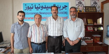 وفد اعلامي فلسطيني يزور مكاتب جريدة صيدونيانيوز ويلتقي الزعتري والملاح: لتشكيل جبهة اعلامية لدحض إدعاءات كاذبة بحق المخيمات الفلسطينية