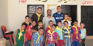 الكشاف الوطني الفلسطيني يزور رئيس نادي العودة